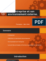 L'entreprise Et Son Environnement Externe