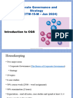 Session 1 - Introduction To CGS