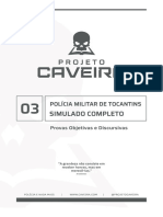 3º Simulado PMTO - Projeto Caveira