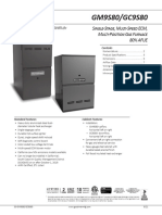 Goodman gm9s80 Specifications Sheet