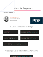Lists and Loops Slides