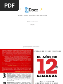El Año de 12 Semanas Libro