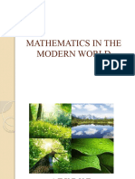 Mathematics in The Modern World