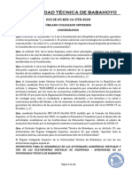 Instructivo para El Desarrollo de Las Actividades Académicas Virtuales y Uso de Las Plataformas Digitales de Enseñanza - Aprendizaje de La Utb