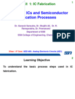 Ics and Semiconductor Fabrication Processes