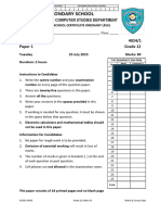 2023 Grade 12 Maths Mock P1