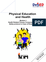 Signed Off - Physical Education11 - q1 - m3 - Health Related Fitness Components and Safety Protocols in Case of Emergency - v3