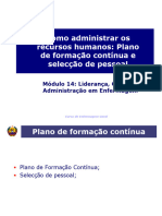 L12 Modulo 14 Aula 13 Como Adm RH Plano Formacao Continua