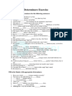 Determiners Exercise Examples