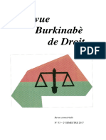 Revue Burkinabè de Droit