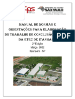 Manual de Normas E Orientações para Elaboração Do Trabalho de Conclusão de Curso Da Etec de Itanhaém