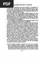 Lacan, Jacques (1973 (1977) ) - Translator's Note