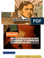 Retraction of Rizal