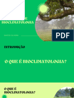 Noções de Bioclimatólogia