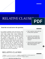 Relative Clauses