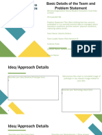 Idea Presentation Format - SIH 2022 - College