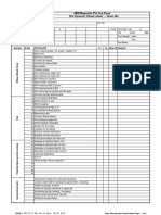 Die Dynamic Buyoff Check Sheet For Air Cushion Dies