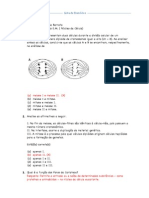 Lista de Exercício Meiose e Mitose