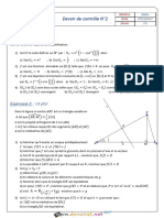 Devoir de Contrôle N°2 - Math - Bac Mathématiques (2017-2018) MR Mechmeche Imed