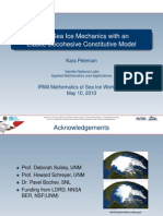 Arctic Sea Ice Mechanics With An Elastic-Decohesive Constitutive Model