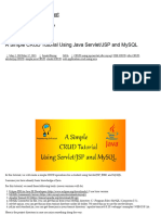 A Simple CRUD Tutorial Using Java Servlet