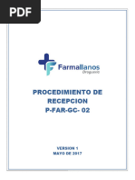 P-FAR-GC-03 Procedimiento de Recepcion