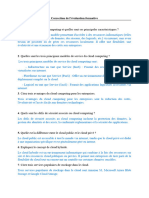 Correction de Evaluation Formatives Sur Cloud Computing