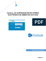 Manual de Configuración de Correo Electrónico de Zimbra en Outlook v1