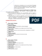 Tipos Penales Contenidos en La Ley de Areas Protegidas