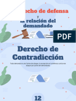 El Derecho de Defensa y La Relación Del Demandado