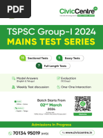 TSPSC Group-I 2024 Mains Test Series