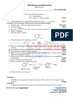 Haloalkanes and Haloarenes 2ndPUC PYQs