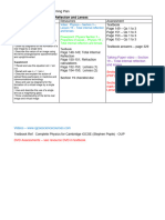 CiE iGCSE Physics 0625 Learning Plan Section 19 Total Internal Reflection and Lenses