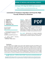 Assessments of Chemical Composition and Properties High-Viscosity Oil Based On Elemental