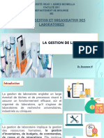 Cours 4 Et 5 Gestion Et Organisation Des Laboratoires