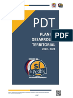 Plan de Desarrollo Territorial 2020 - 2023