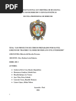 Los Proyectos de Código Preparados Por Manuel Lorenzo de Vidaurre y Encalada, El Derecho Peruano Civil Intermedio