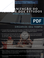 Organização Do Tempo e Dos Estudos