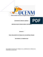 Reglamento de Trabajo de Una Empresa Privada