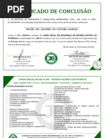 Certificado NR-10 SEP - Michel