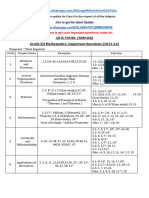 XII MATHS NCERT Most Important Questions 2023-24