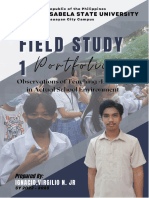 Field Study 1 Observation of Teaching-Learning in Actual School Environment