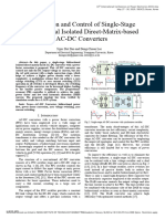 Modulation and Control of Single-Stage Bidirectional Isolated Direct-Matrix-based AC-DC Converters