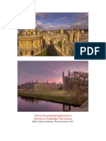 Oxbridge Advice Booklet 2011