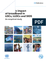 Economic Impact of Broadband in LDCS, LLDCs and SIDS