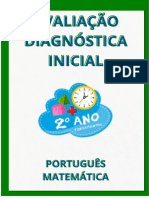 AMOSTRA GRATIS - Avaliação Diagnóstica Inicial - 2º Ano - 10