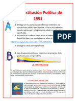 5° La Constitución Política de 1991