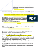 AOLs - Formação de Professores - Políticas em Educação