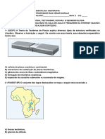 QUESTÕES GEOLOGIA, TECTONISMO - 2@1 Geografia.