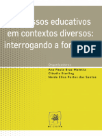 Livro Processos Educativos em Contextos Diversos Interrogando A Formação 1